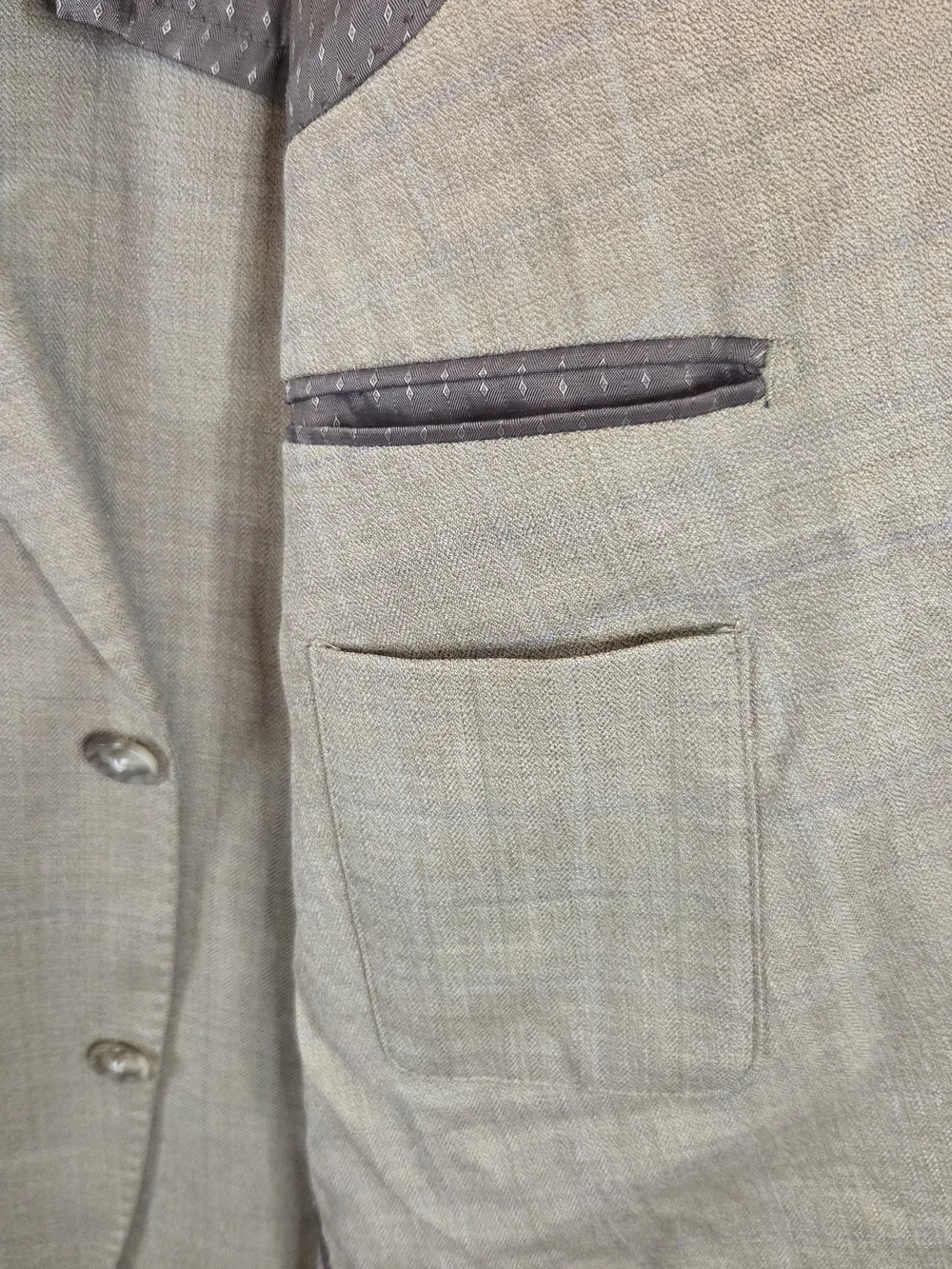 Kroon Men's Lightweight Windowpane Plaid Sport Coat / Blazer